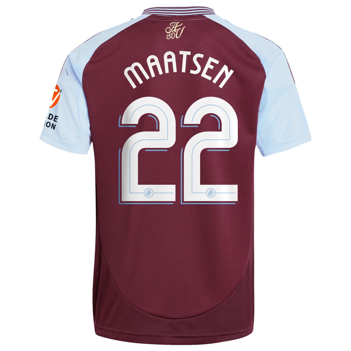aston villa adidas home shirt 2024-25 with maatsen 22 cup printing Collection | Authentic Aston Villa Shirts