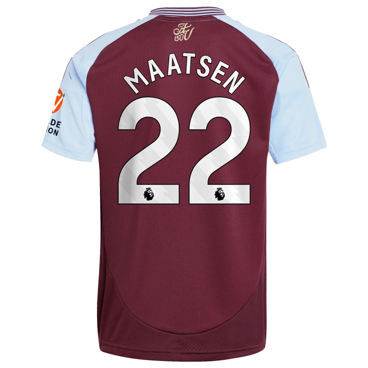 aston villa adidas home shirt 2024-25 with maatsen 22 printing Collection | Authentic Aston Villa Shirts