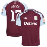 aston villa adidas home shirt 2024-25 with malen 17 cup printing Collection | Authentic Aston Villa Shirts