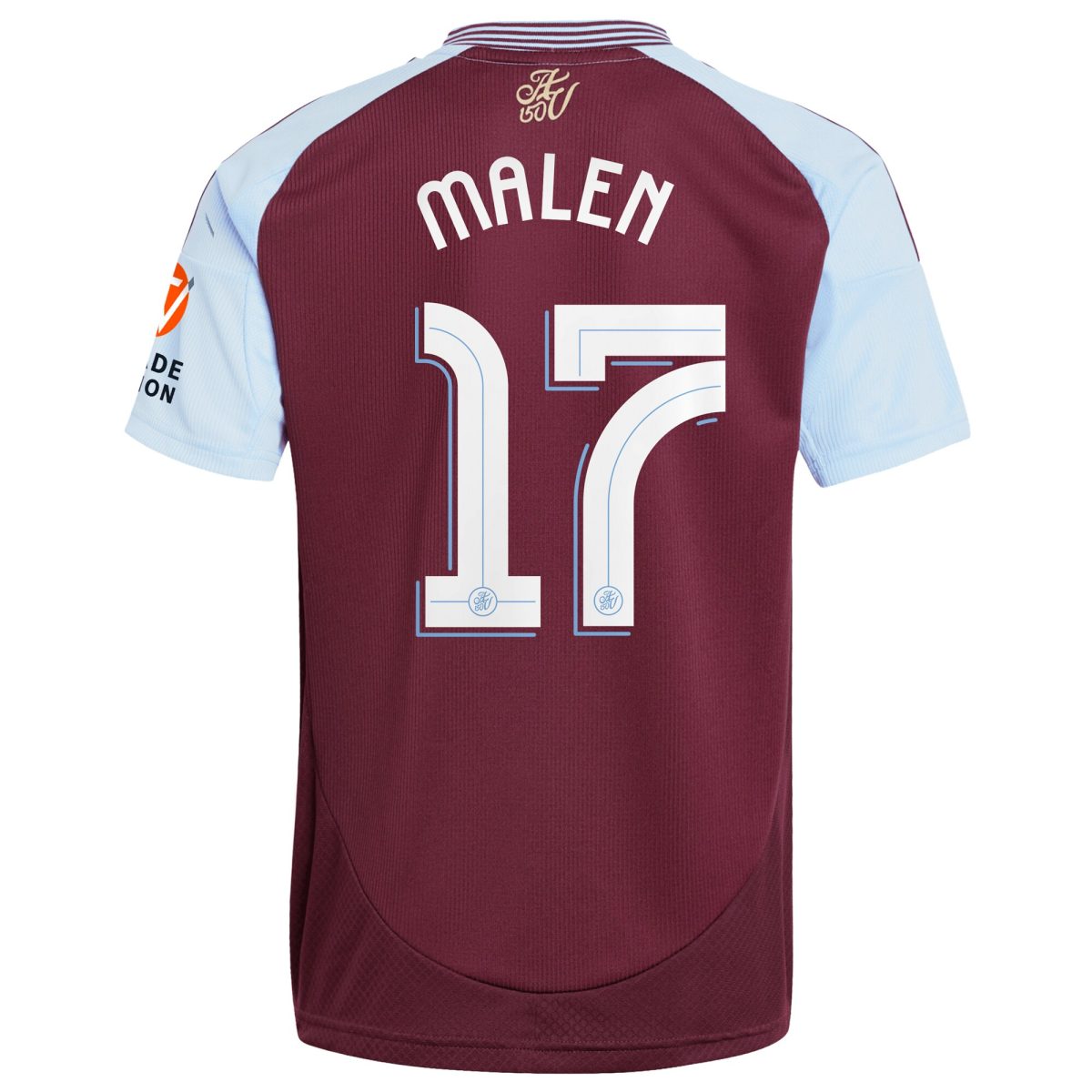 aston villa adidas home shirt 2024-25 with malen 17 cup printing Collection | Authentic Aston Villa Shirts