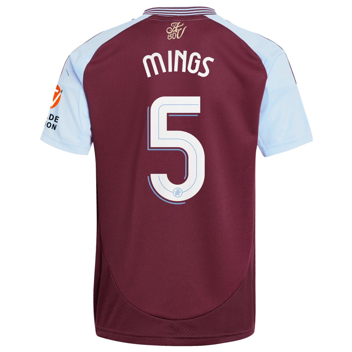 aston villa adidas home shirt 2024-25 with mings 5 cup printing Collection | Authentic Aston Villa Shirts