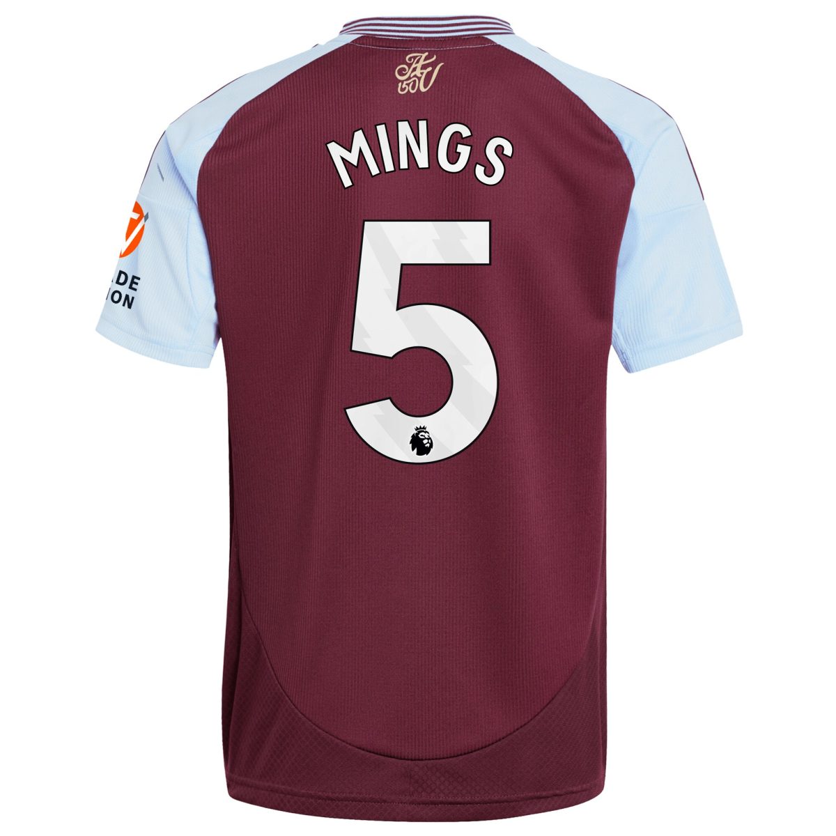 aston villa adidas home shirt 2024-25 with mings 5 printing Collection | Authentic Aston Villa Shirts