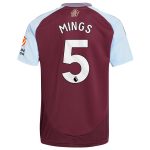 aston villa adidas home shirt 2024-25 with mings 5 printing Collection | Authentic Aston Villa Shirts