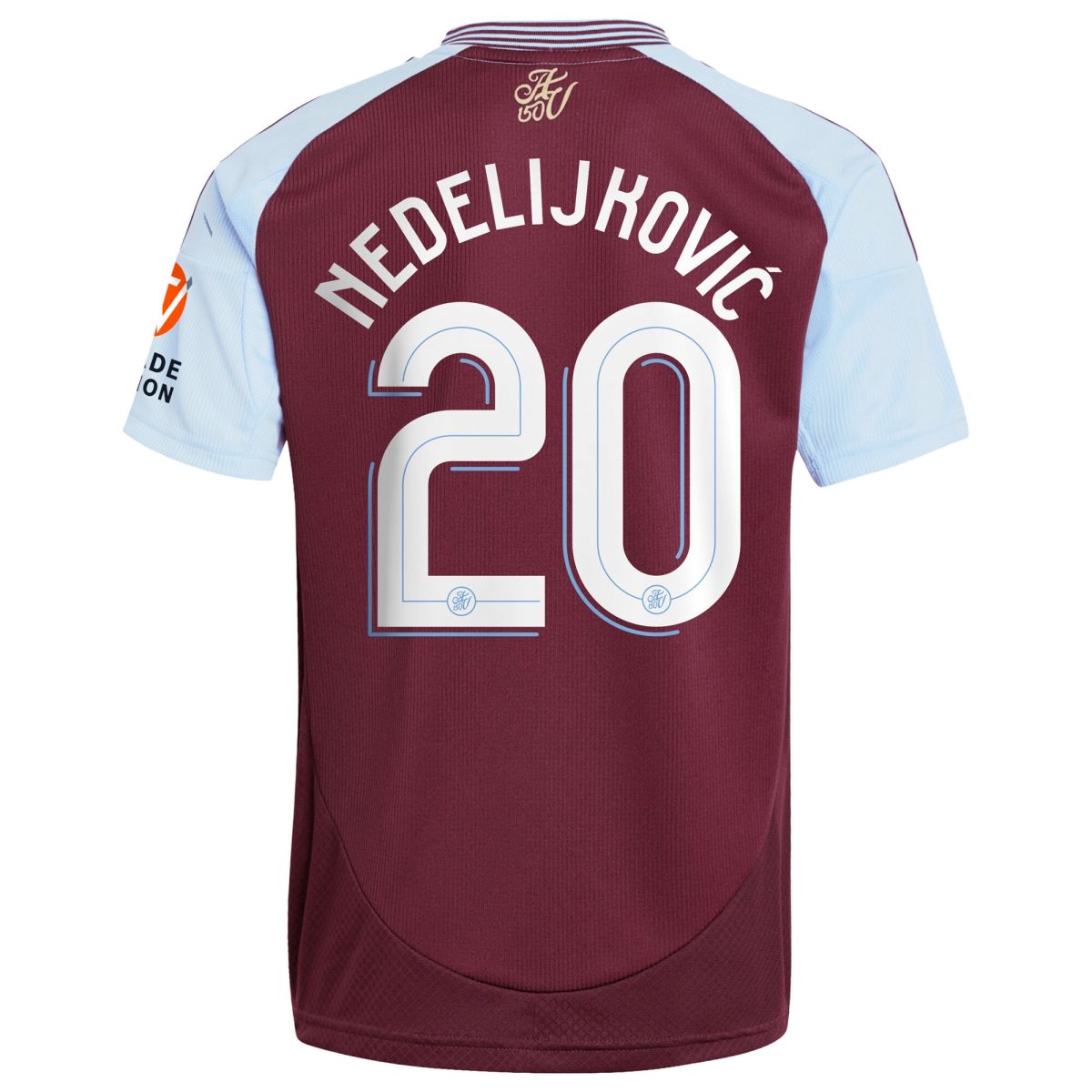 aston villa adidas home shirt 2024-25 with nedeljković 20 cup printing Collection | Authentic Aston Villa Shirts