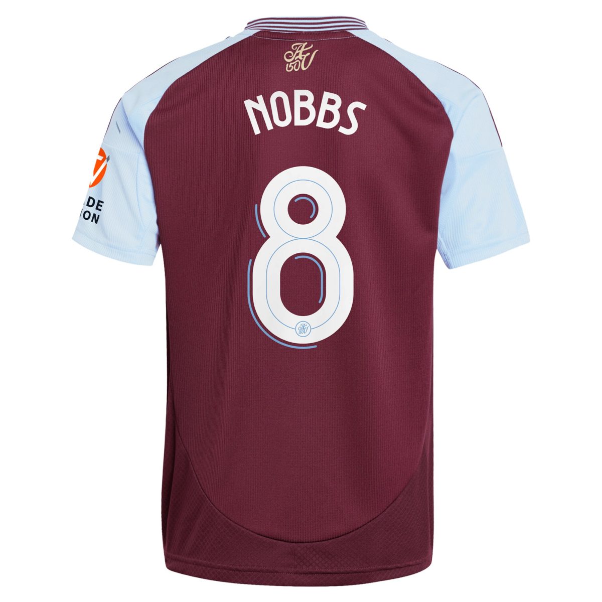 aston villa adidas home shirt 2024-25 with nobbs 8 cup printing Collection | Authentic Aston Villa Shirts