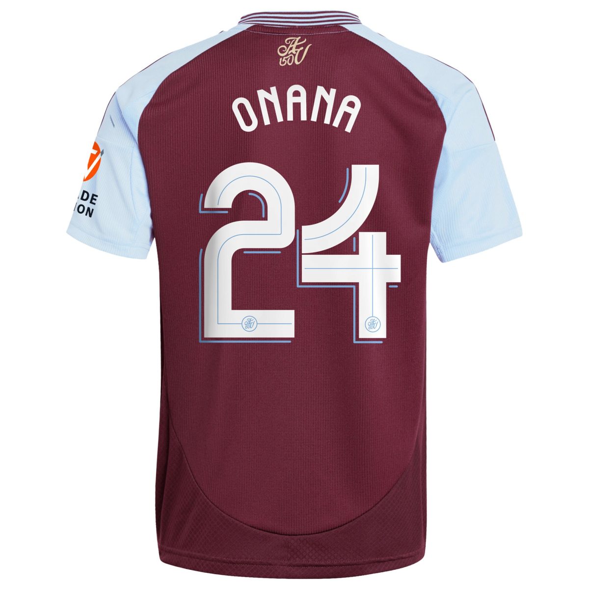 aston villa adidas home shirt 2024-25 with onana 24 cup printing Collection | Authentic Aston Villa Shirts