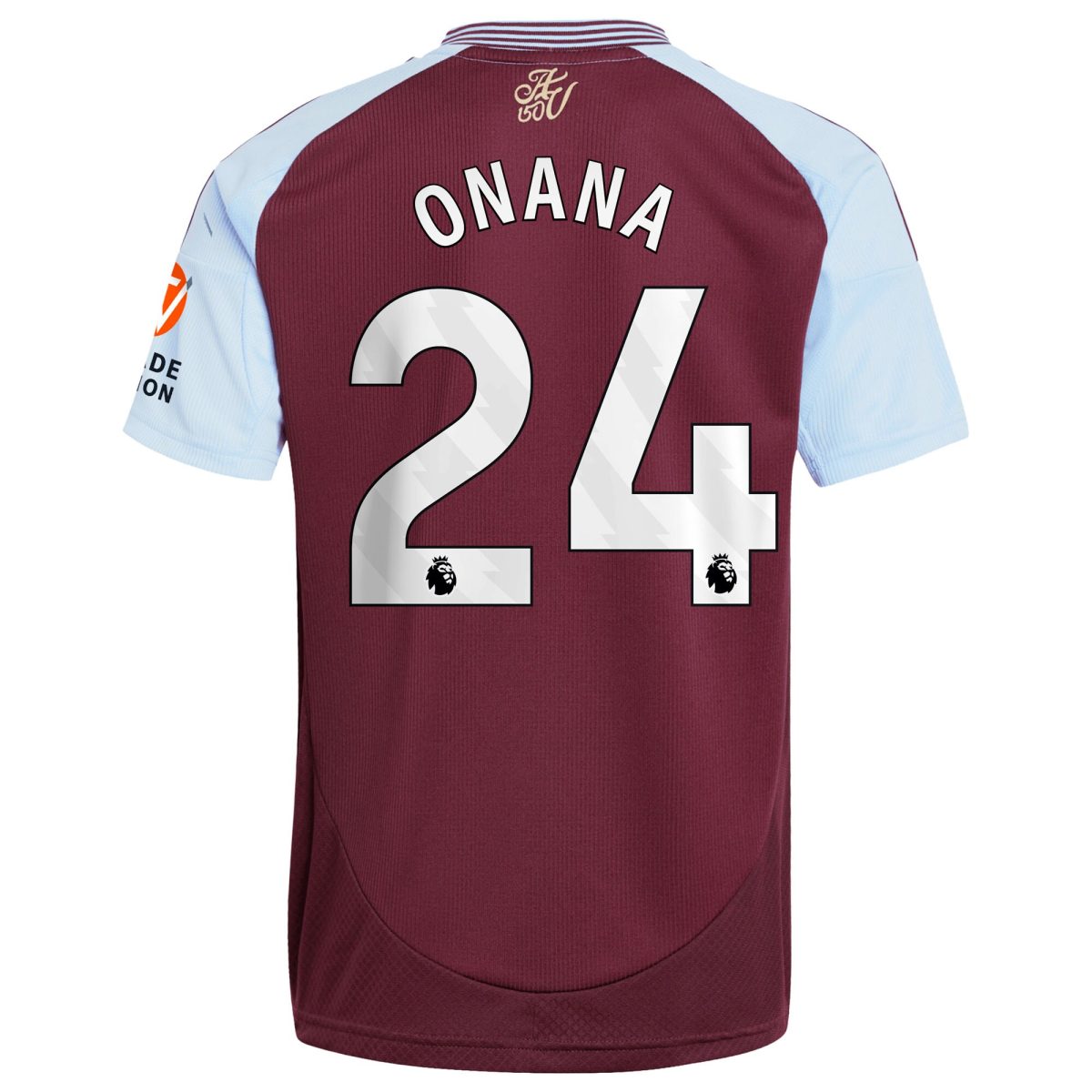 aston villa adidas home shirt 2024-25 with onana 24 printing Collection | Authentic Aston Villa Shirts