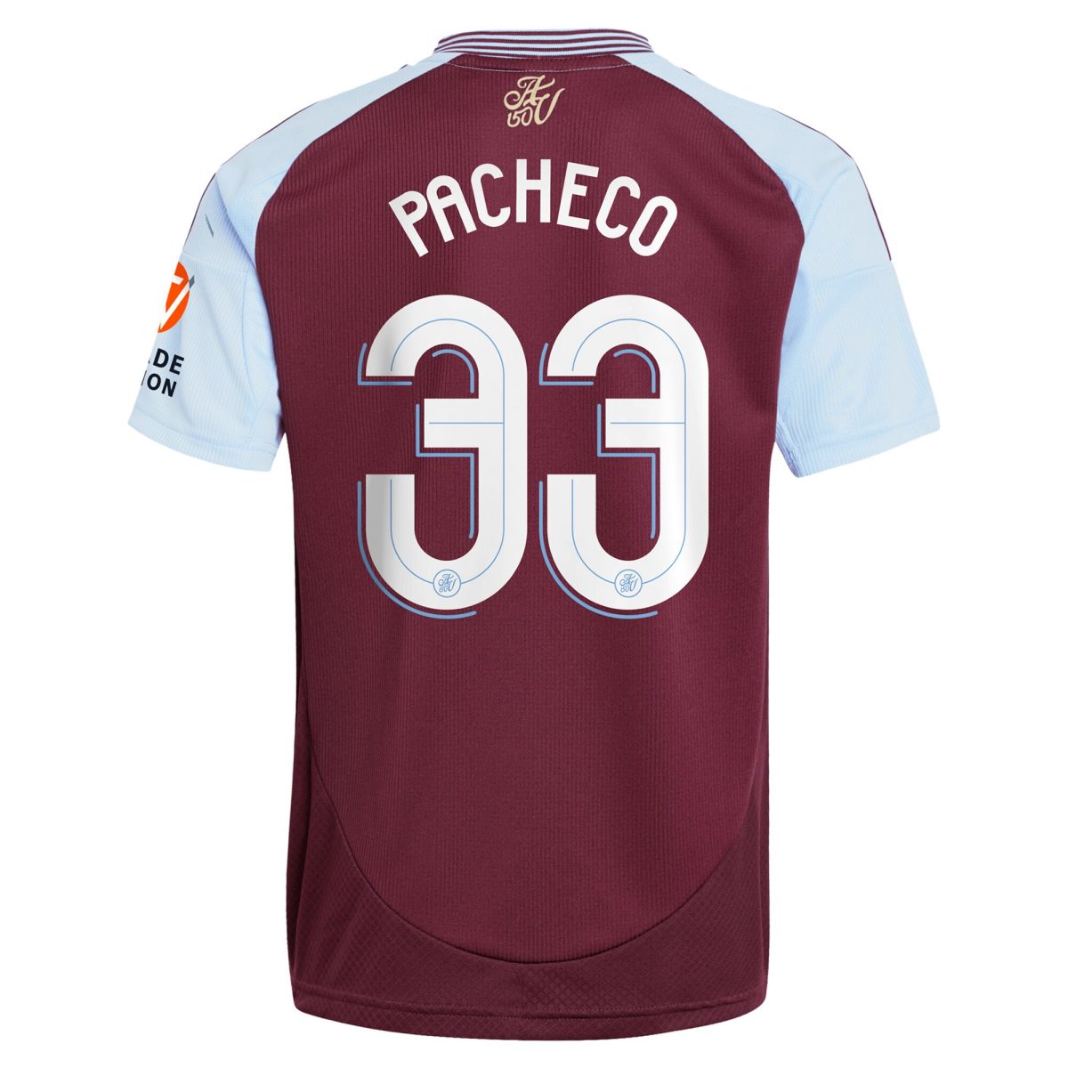 aston villa adidas home shirt 2024-25 with pacheco 33 cup printing Collection | Authentic Aston Villa Shirts