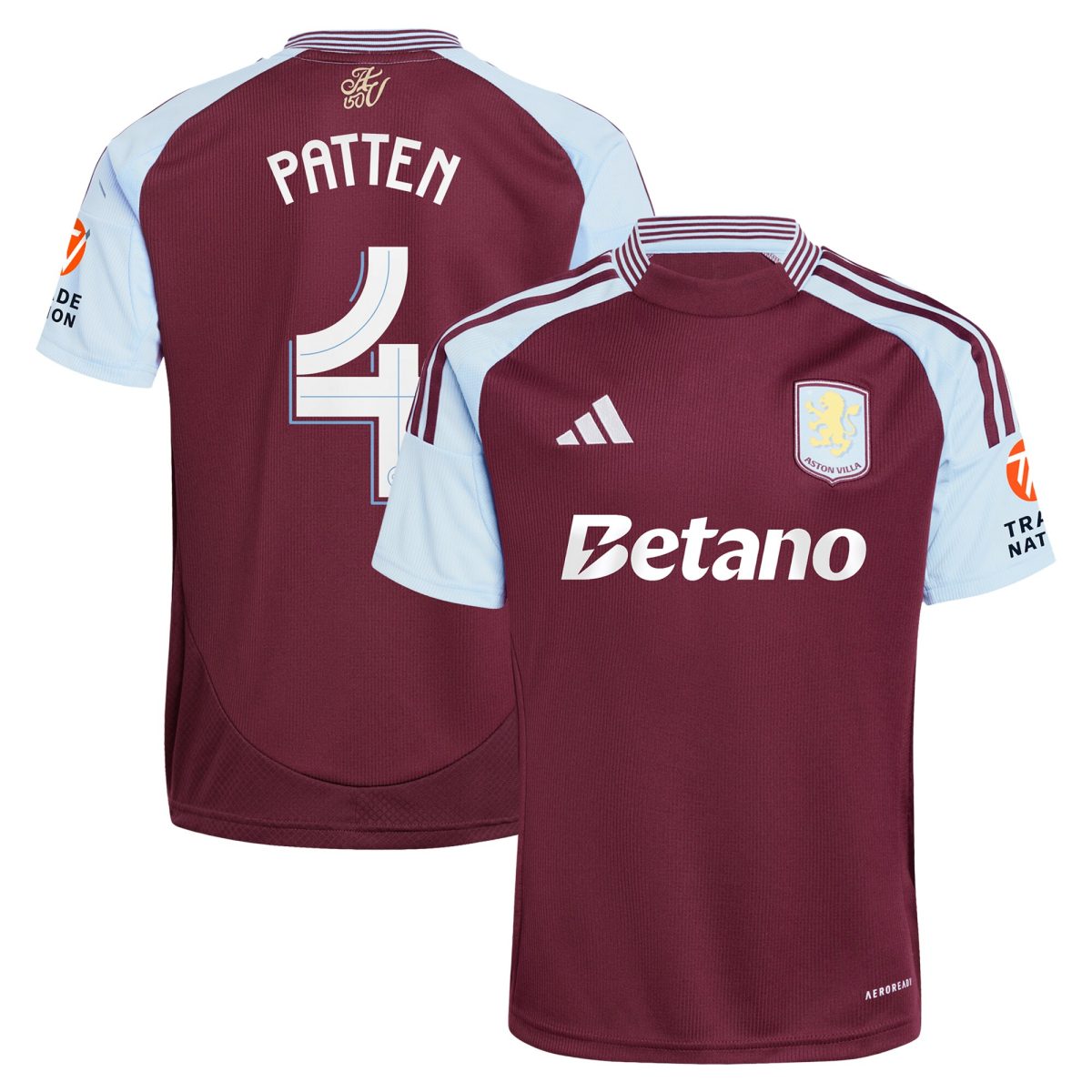aston villa adidas home shirt 2024-25 with patten 4 cup printing Collection | Authentic Aston Villa Shirts