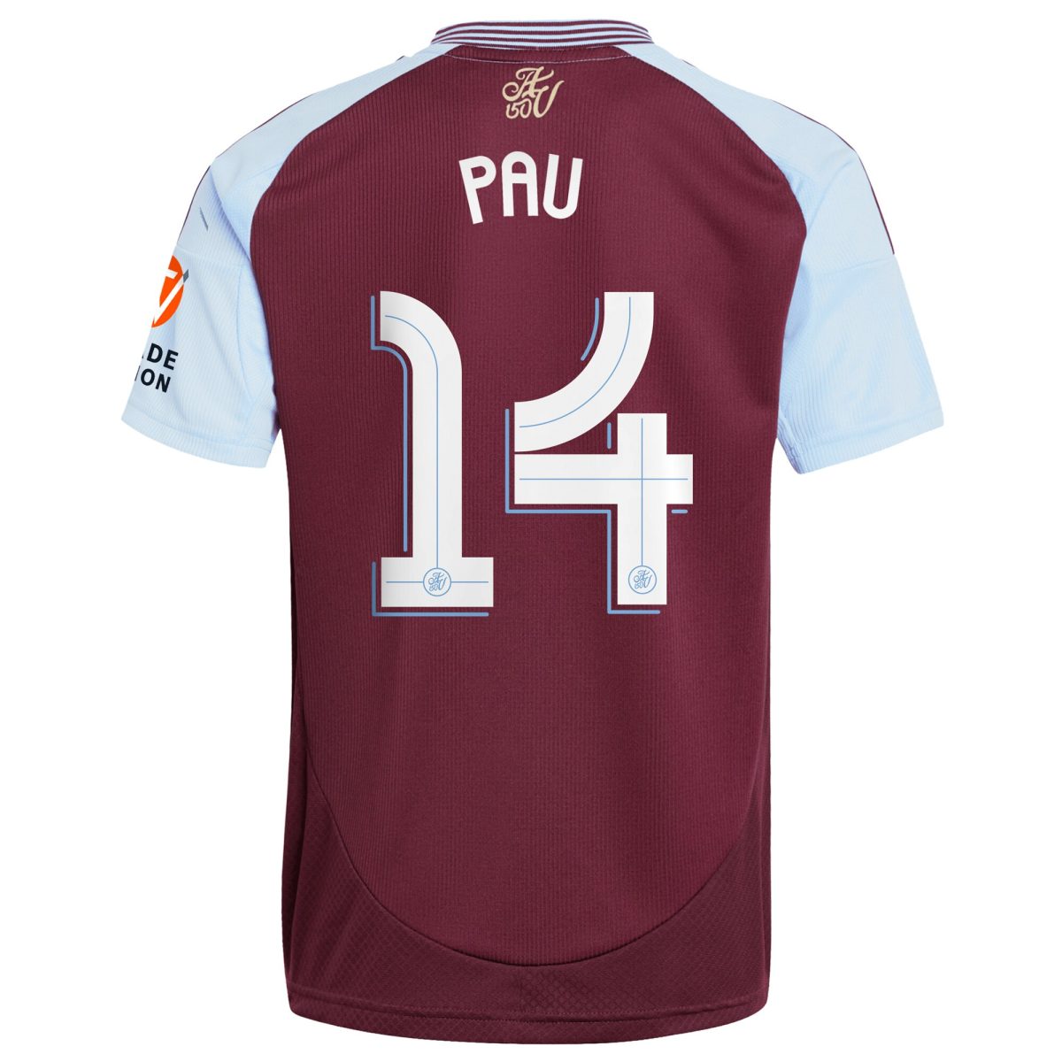 aston villa adidas home shirt 2024-25 with pau 14 cup printing Collection | Authentic Aston Villa Shirts