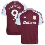aston villa adidas home shirt 2024-25 with rashford 9 printing Collection | Authentic Aston Villa Shirts