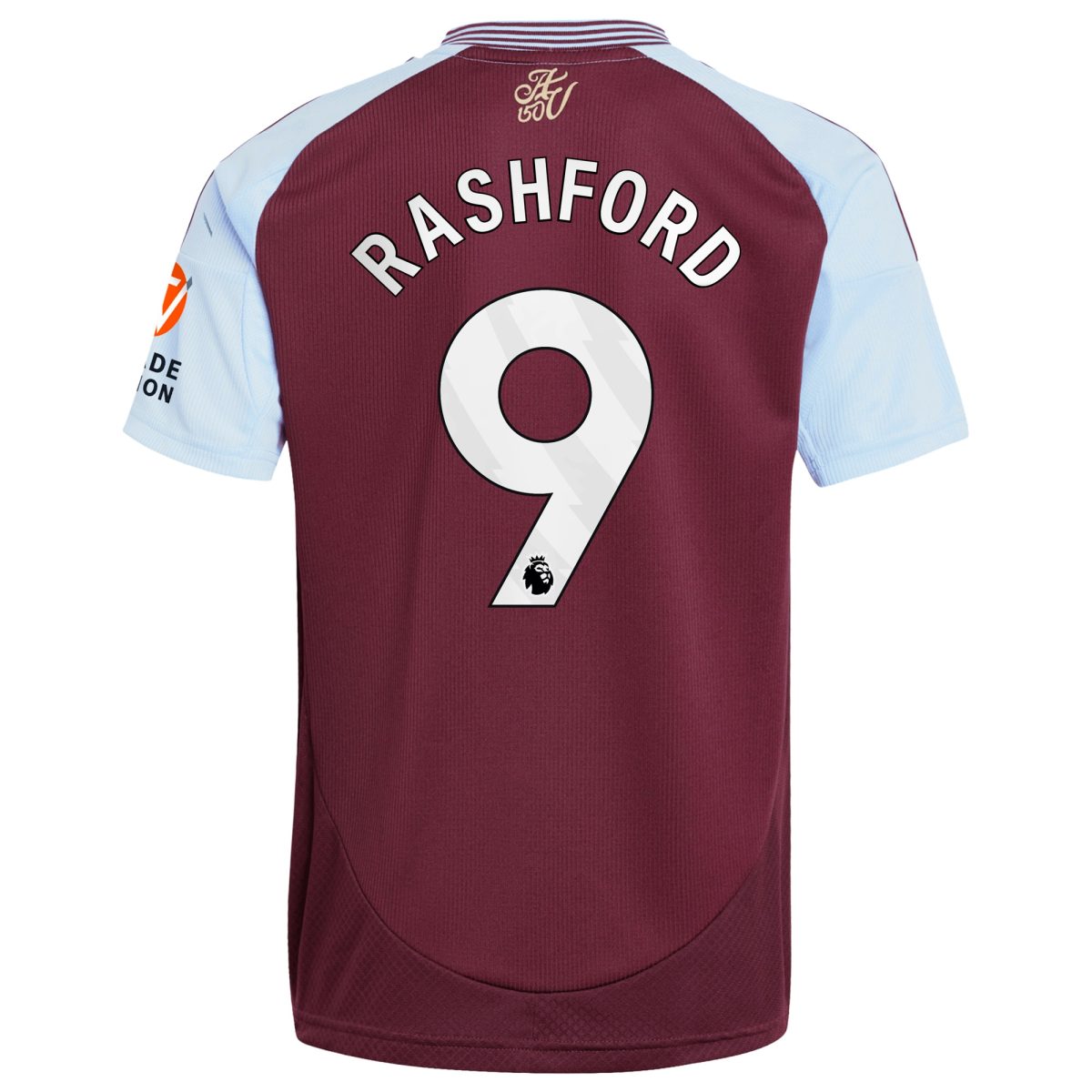 aston villa adidas home shirt 2024-25 with rashford 9 printing Collection | Authentic Aston Villa Shirts