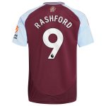 aston villa adidas home shirt 2024-25 with rashford 9 printing Collection | Authentic Aston Villa Shirts