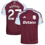 aston villa adidas home shirt 2024-25 with rogers 27 printing Collection | Authentic Aston Villa Shirts