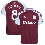aston villa adidas home shirt 2024-25 with tielemans 8 cup printing Collection | Authentic Aston Villa Shirts
