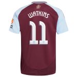 aston villa adidas home shirt 2024-25 with watkins 11 cup printing Collection | Authentic Aston Villa Shirts