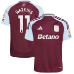 aston villa adidas home shirt 2024-25 with watkins 11 printing Collection | Authentic Aston Villa Shirts