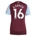 aston villa adidas home shirt 2024-25 – womens with a.garcía 16 printing Collection | Authentic Aston Villa Shirts