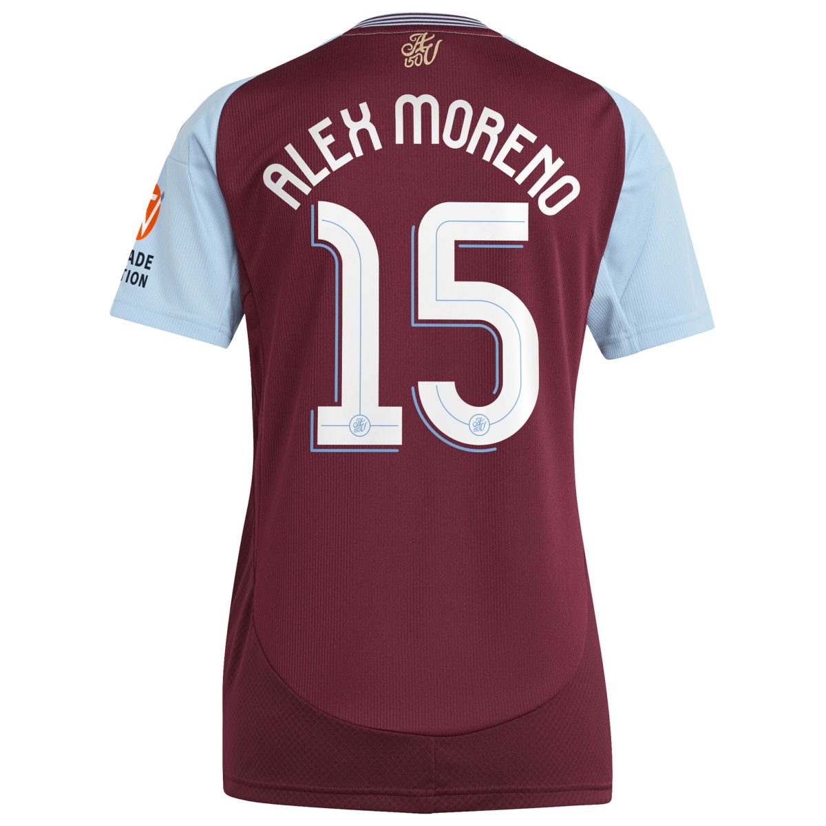 aston villa adidas home shirt 2024-25 – womens with alex moreno 15 cup printing Collection | Authentic Aston Villa Shirts