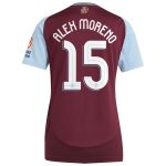 aston villa adidas home shirt 2024-25 – womens with alex moreno 15 cup printing Collection | Authentic Aston Villa Shirts