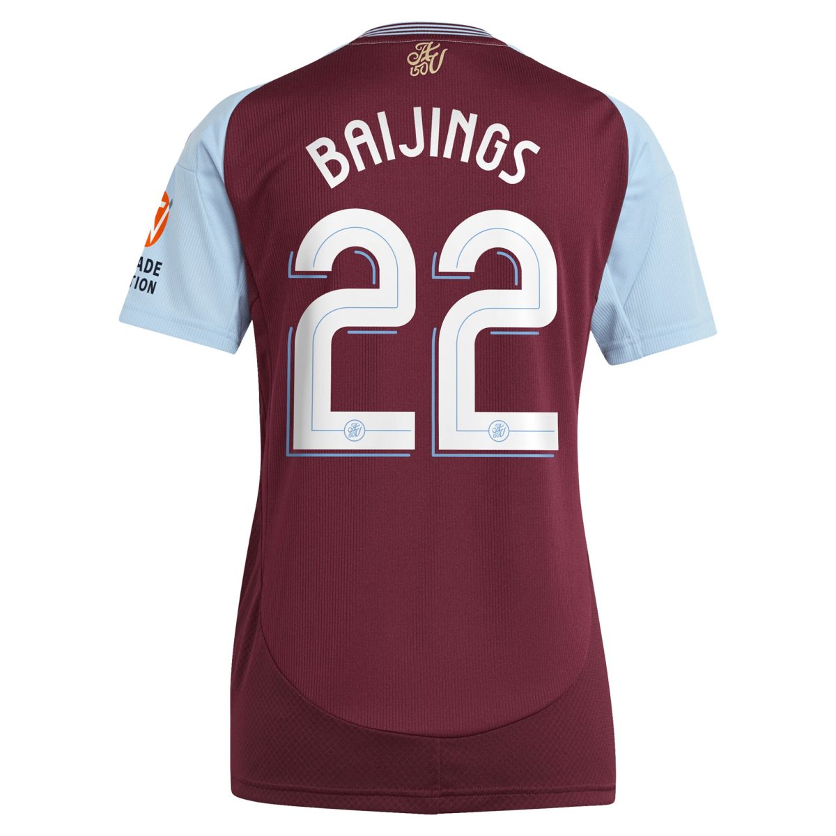 aston villa adidas home shirt 2024-25 – womens with baijings 22 cup printing Collection | Authentic Aston Villa Shirts