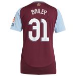 aston villa adidas home shirt 2024-25 – womens with bailey 31 cup printing Collection | Authentic Aston Villa Shirts