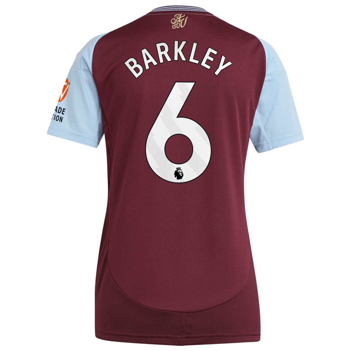 aston villa adidas home shirt 2024-25 – womens with barkley 6 printing Collection | Authentic Aston Villa Shirts