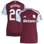 aston villa adidas home shirt 2024-25 – womens with bogarde 26 cup printing Collection | Authentic Aston Villa Shirts