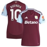 aston villa adidas home shirt 2024-25 – womens with buendia 10 printing Collection | Authentic Aston Villa Shirts