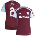 aston villa adidas home shirt 2024-25 – womens with cash 2 cup printing Collection | Authentic Aston Villa Shirts