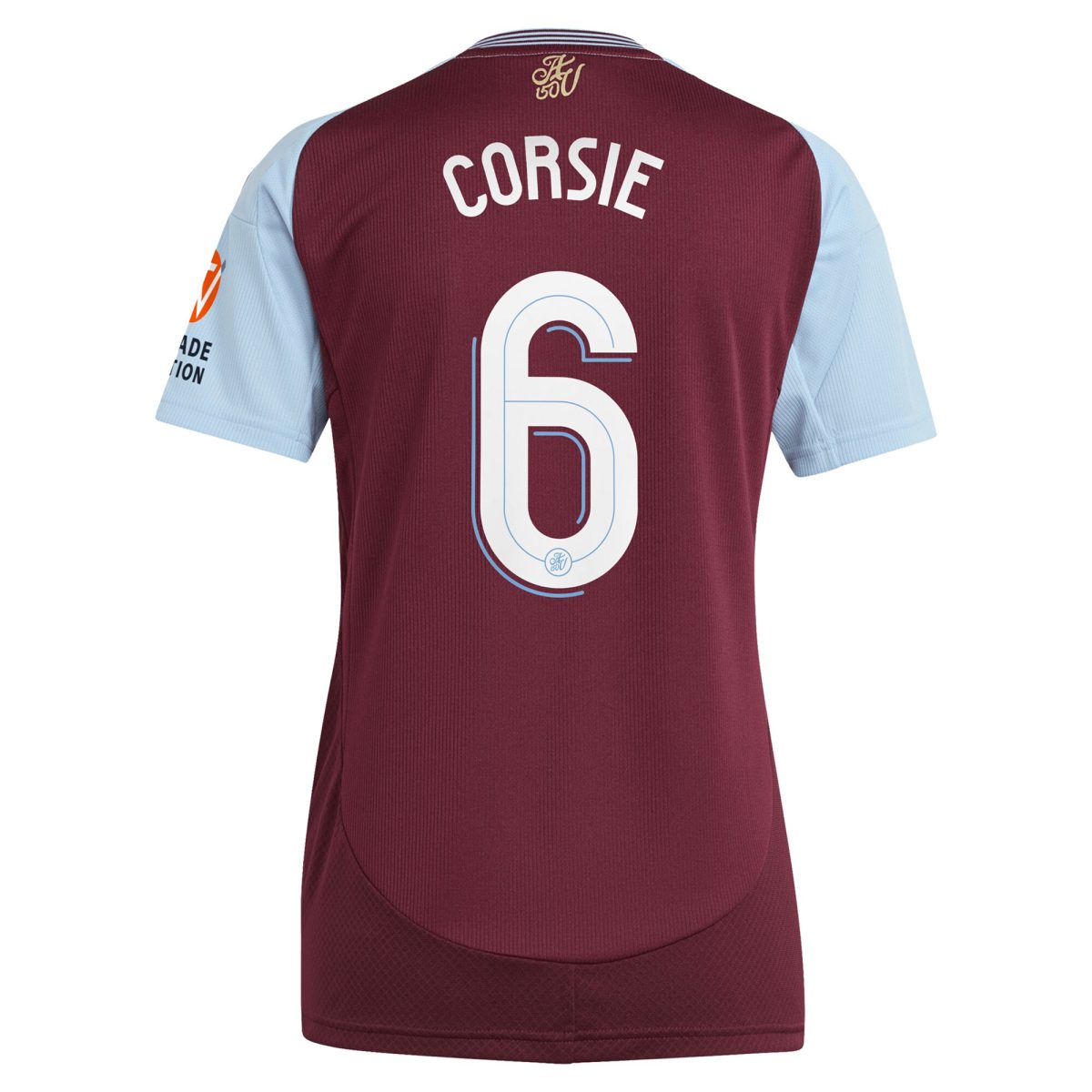 aston villa adidas home shirt 2024-25 – womens with corsie 6 cup printing Collection | Authentic Aston Villa Shirts