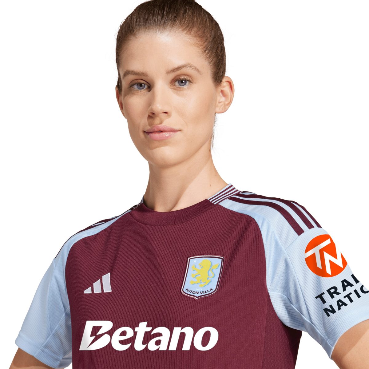 aston villa adidas home shirt 2024-25 – womens with custom printing Collection | Authentic Aston Villa Shirts