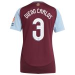 aston villa adidas home shirt 2024-25 – womens with diego carlos 3 cup printing Collection | Authentic Aston Villa Shirts