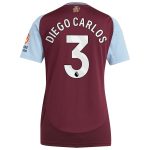 aston villa adidas home shirt 2024-25 – womens with diego carlos 3 printing Collection | Authentic Aston Villa Shirts