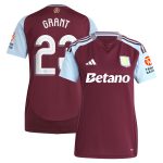 aston villa adidas home shirt 2024-25 – womens with grant 23 cup printing Collection | Authentic Aston Villa Shirts