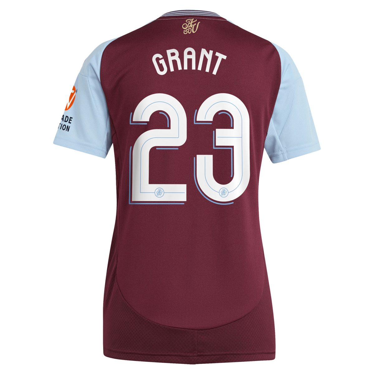aston villa adidas home shirt 2024-25 – womens with grant 23 cup printing Collection | Authentic Aston Villa Shirts