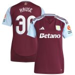 aston villa adidas home shirt 2024-25 – womens with hause 30 cup printing Collection | Authentic Aston Villa Shirts