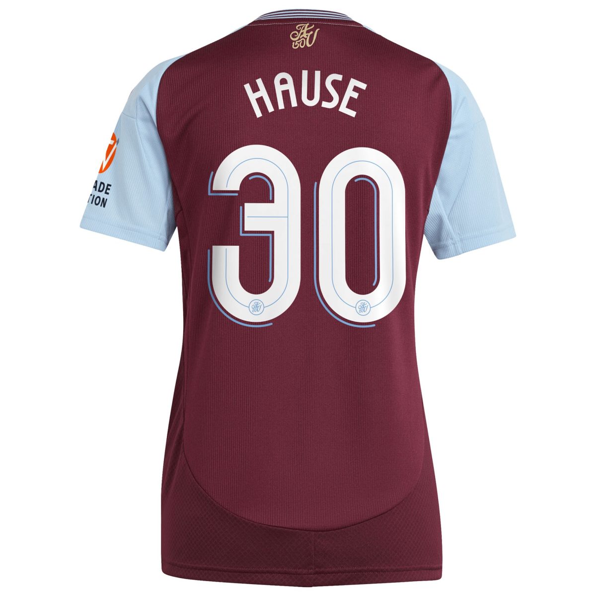 aston villa adidas home shirt 2024-25 – womens with hause 30 cup printing Collection | Authentic Aston Villa Shirts