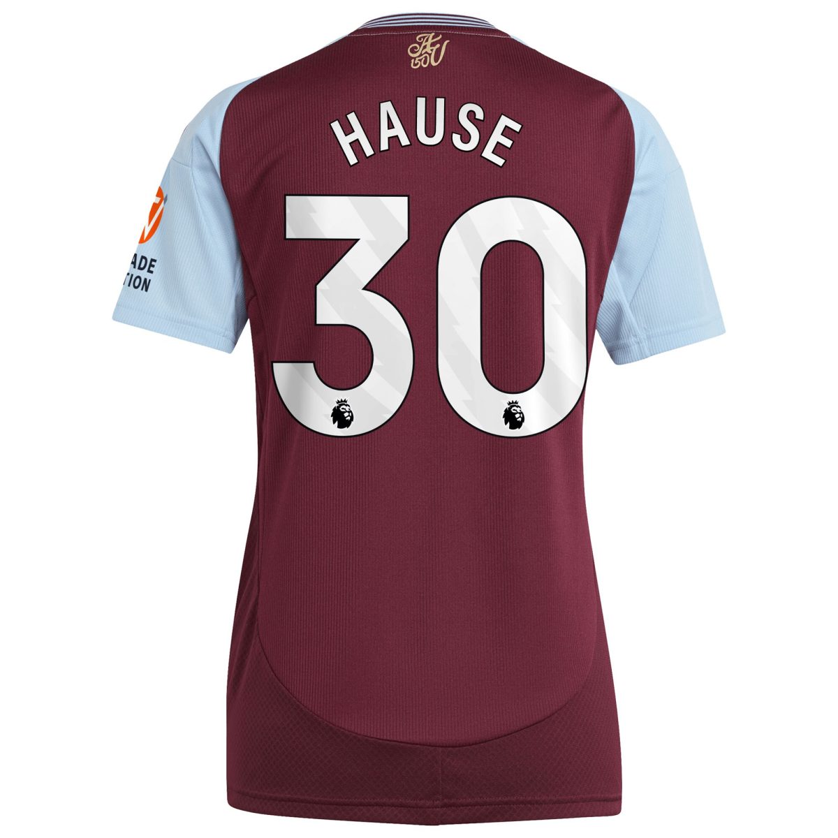 aston villa adidas home shirt 2024-25 – womens with hause 30 printing Collection | Authentic Aston Villa Shirts