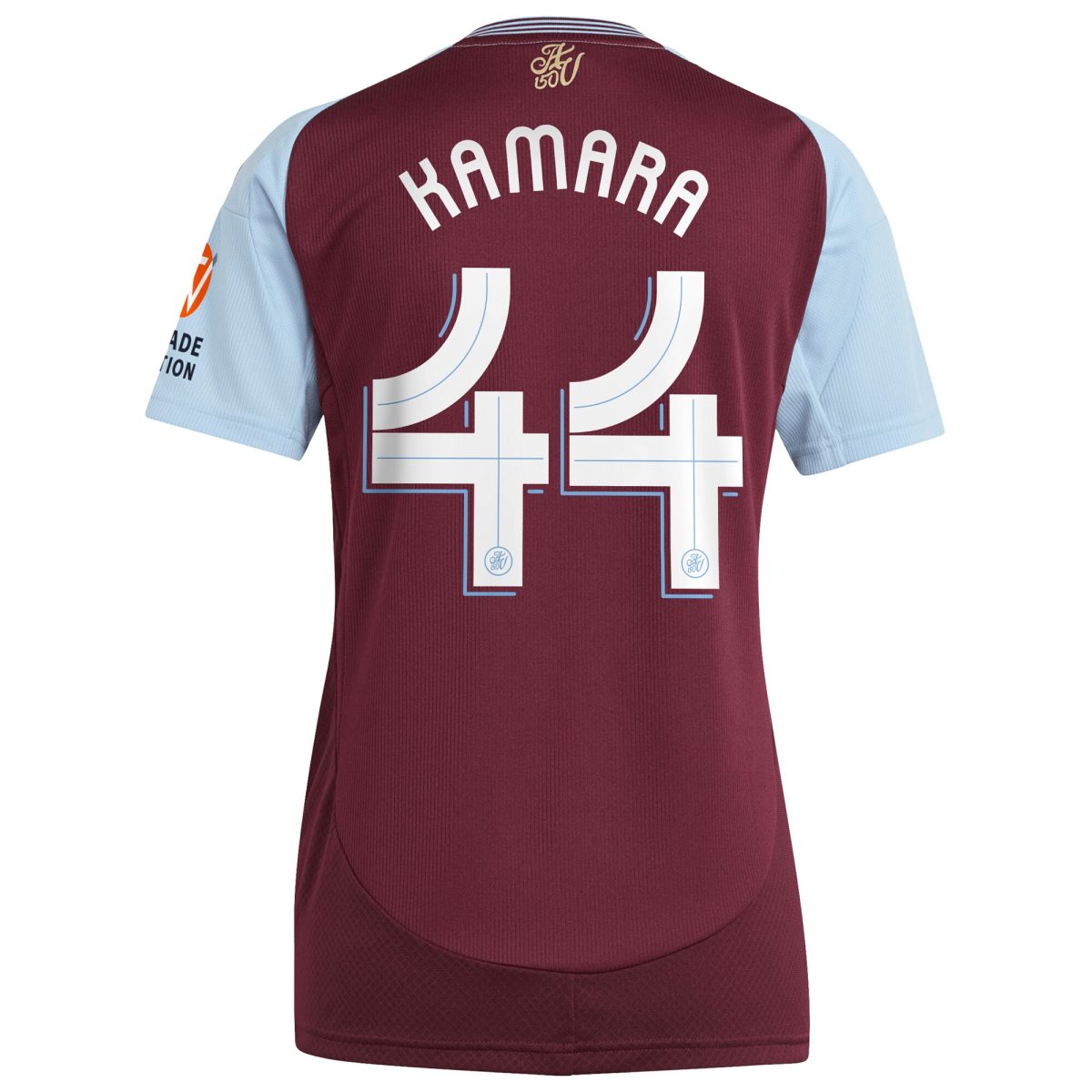 aston villa adidas home shirt 2024-25 – womens with kamara 44 cup printing Collection | Authentic Aston Villa Shirts