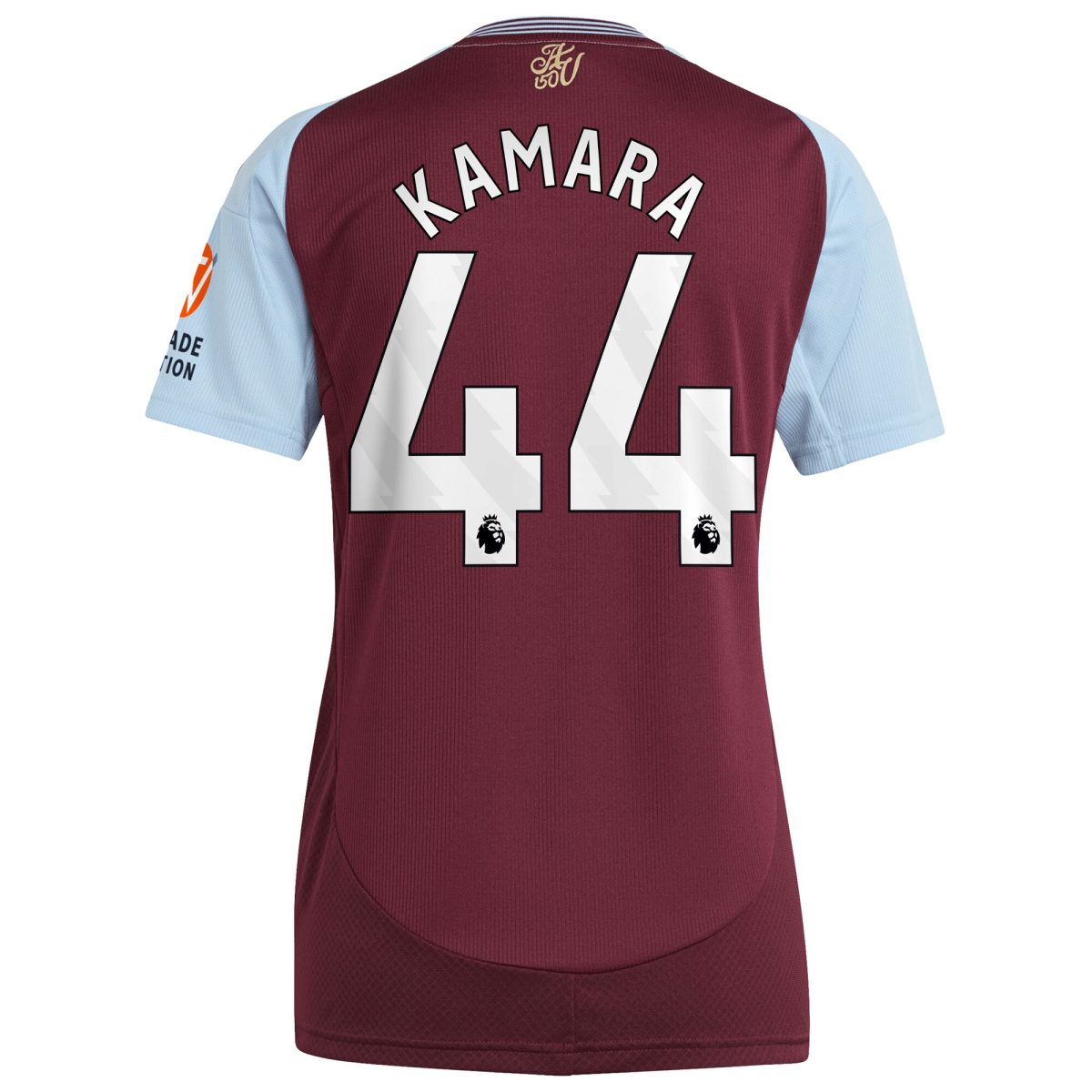 aston villa adidas home shirt 2024-25 – womens with kamara 44 printing Collection | Authentic Aston Villa Shirts