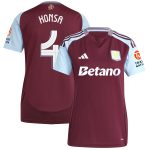 aston villa adidas home shirt 2024-25 – womens with konsa 4 cup printing Collection | Authentic Aston Villa Shirts