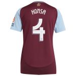 aston villa adidas home shirt 2024-25 – womens with konsa 4 cup printing Collection | Authentic Aston Villa Shirts