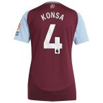 aston villa adidas home shirt 2024-25 – womens with konsa 4 printing Collection | Authentic Aston Villa Shirts
