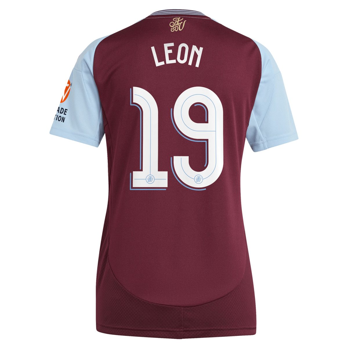 aston villa adidas home shirt 2024-25 – womens with leon 19 cup printing Collection | Authentic Aston Villa Shirts