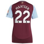 aston villa adidas home shirt 2024-25 – womens with maatsen 22 printing Collection | Authentic Aston Villa Shirts