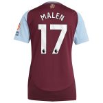 aston villa adidas home shirt 2024-25 – womens with malen 17 printing Collection | Authentic Aston Villa Shirts