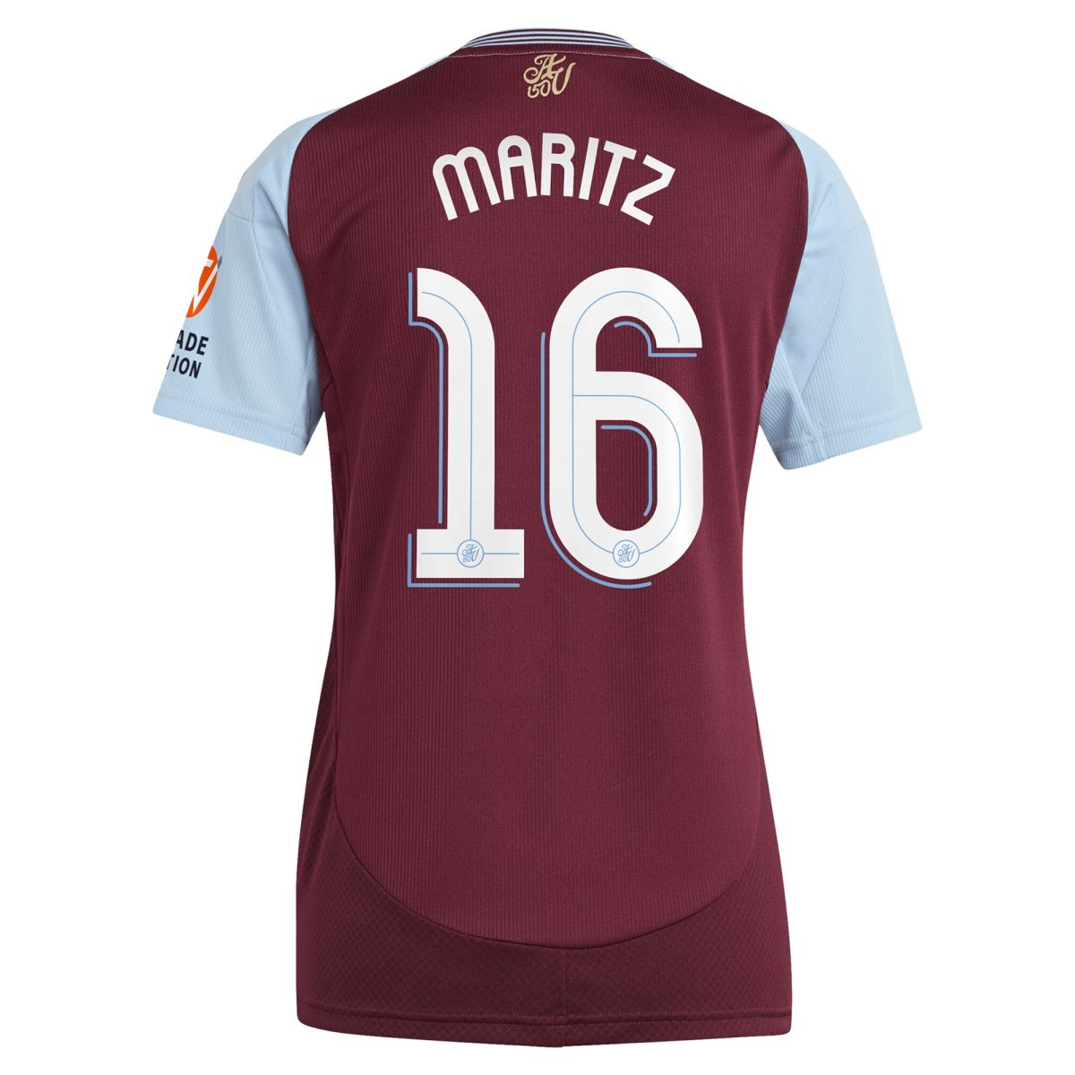 aston villa adidas home shirt 2024-25 – womens with maritz 16 cup printing Collection | Authentic Aston Villa Shirts