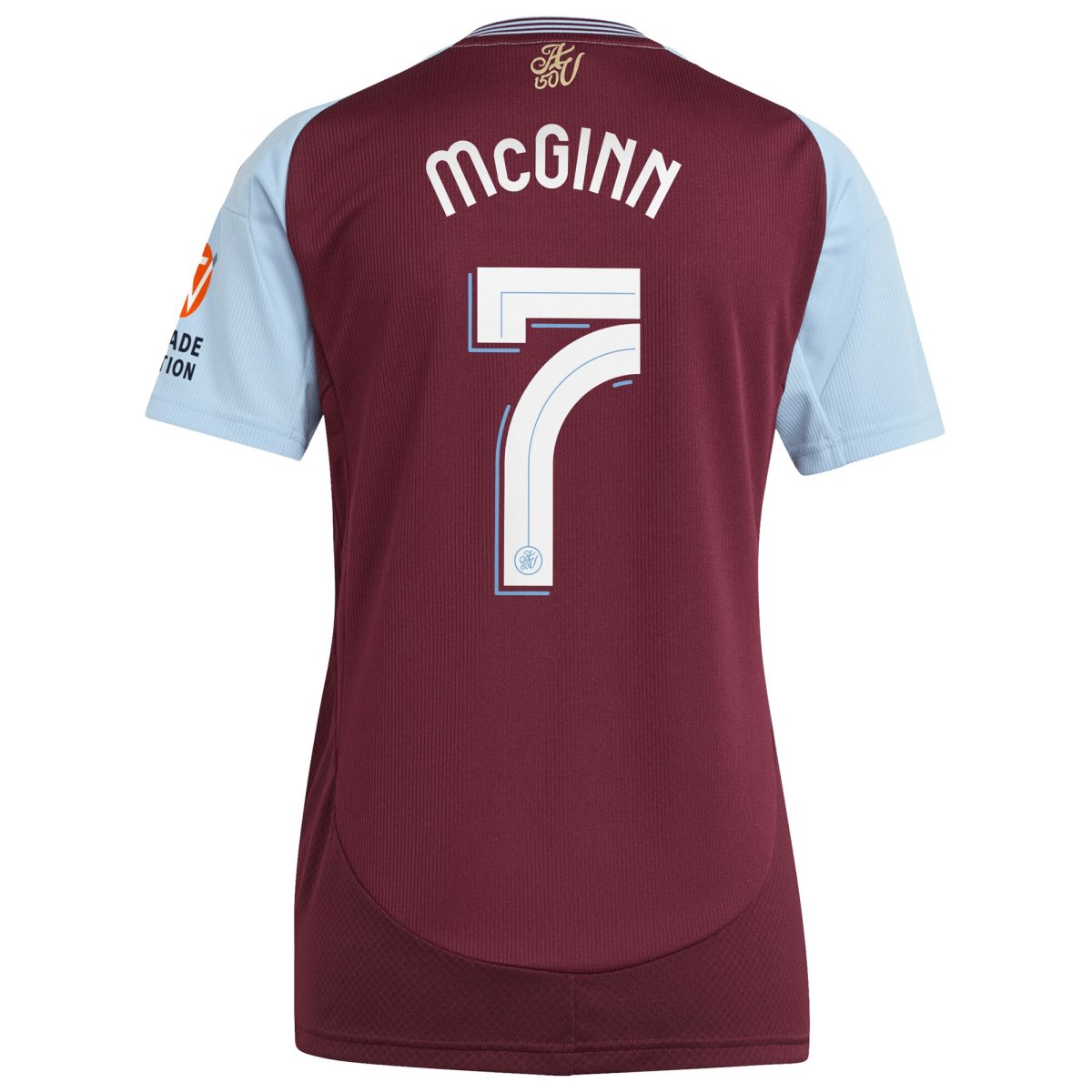 aston villa adidas home shirt 2024-25 – womens with mcginn 7 cup printing Collection | Authentic Aston Villa Shirts