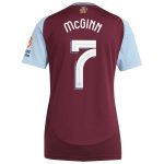 aston villa adidas home shirt 2024-25 – womens with mcginn 7 cup printing Collection | Authentic Aston Villa Shirts